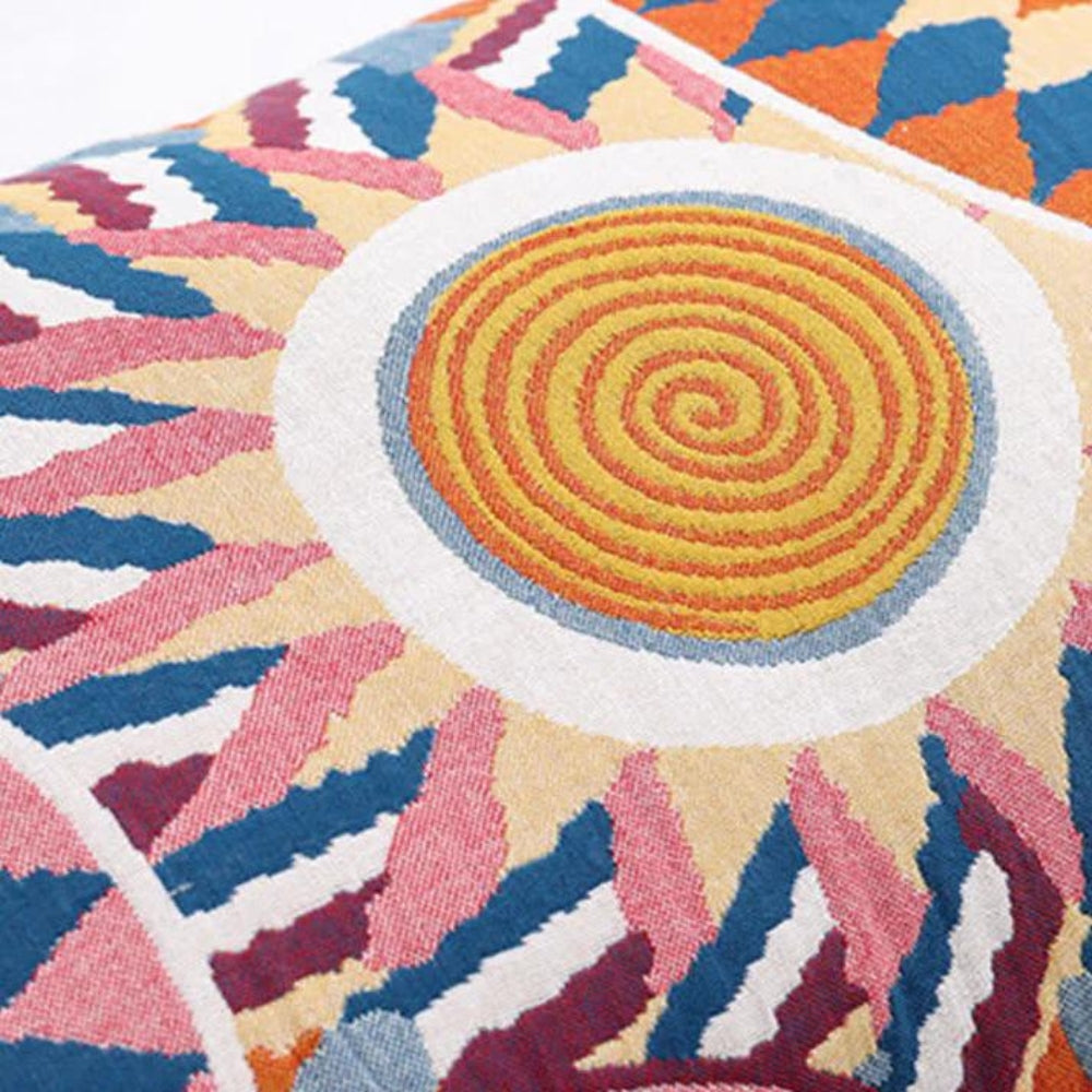 Nordic Sunburst 100% Cotton Button Pillowcases, Set of 2 | Natural Cotton with a Nordic Touch | Pillowcases