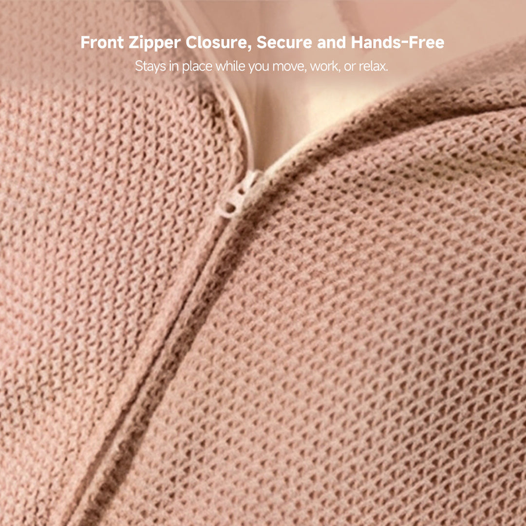Graphene Heated Hooded Shawl, USB Powered with 15-Second Heat-Up | Graphene Heat That Warms Fast | Heated Blankets