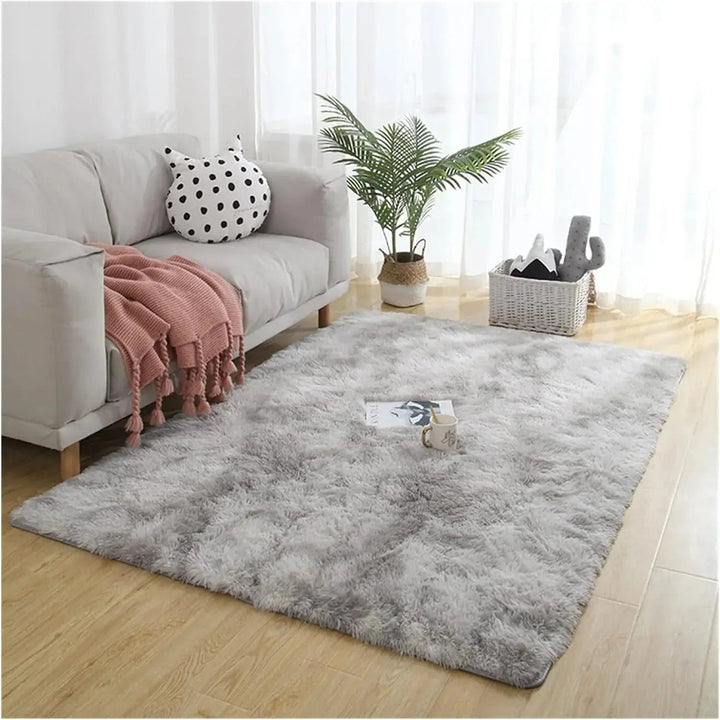 Soft Velvet Tie Dye Rug with Anti-Slip Backing | Plush Colour Underfoot | Rugs