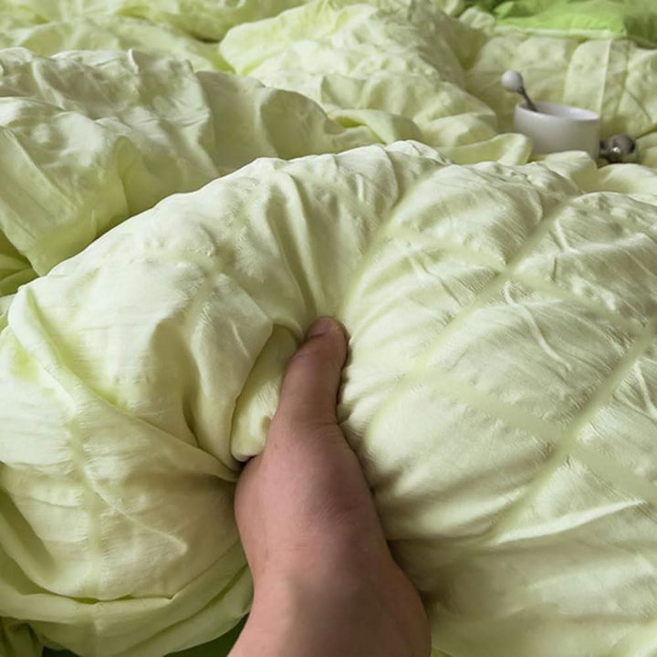Lightweight Breathable Summer Blanket with Soft Wrinkled Texture | Cool, Airy Comfort in Summer | Throw Blankets