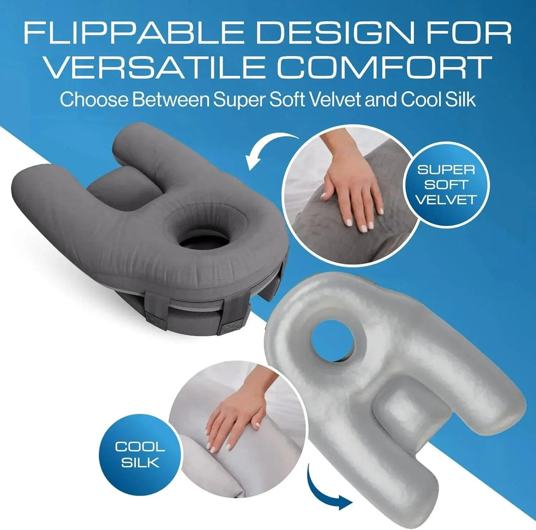 Dual Sided Memory Foam Face-Down Comfort Pillow | Comfortable Face-Down Resting | Specialty Pillows