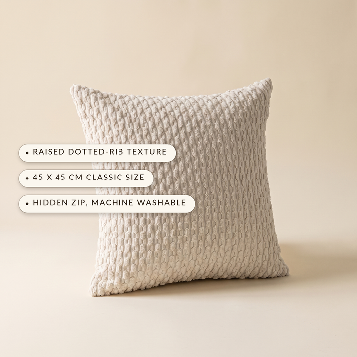 Richly Textured Cushion Cover That Slips Over Your Existing Insert | Instant Sofa Refresh, Same Cushions | Cushion Covers