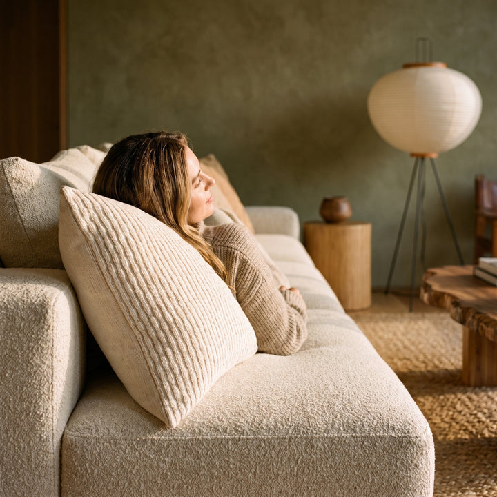 Richly Textured Cushion Cover That Slips Over Your Existing Insert | Instant Sofa Refresh, Same Cushions | Cushion Covers