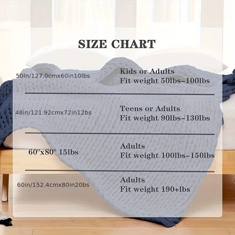 Evenly Weighted Heavy Blanket for Calm and Cosy Evenings | A Deep-Pressure Hug for Quiet Nights | Weighted Blankets