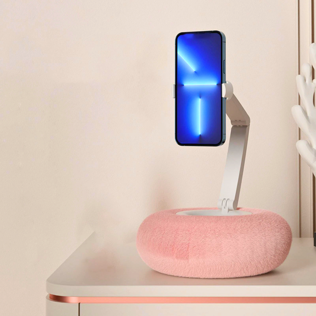 Adjustable Phone Holder Pillow with Gooseneck Arm for Hands-Free Viewing | Hands-Free Phone Viewing Pillow | Bed Pillows