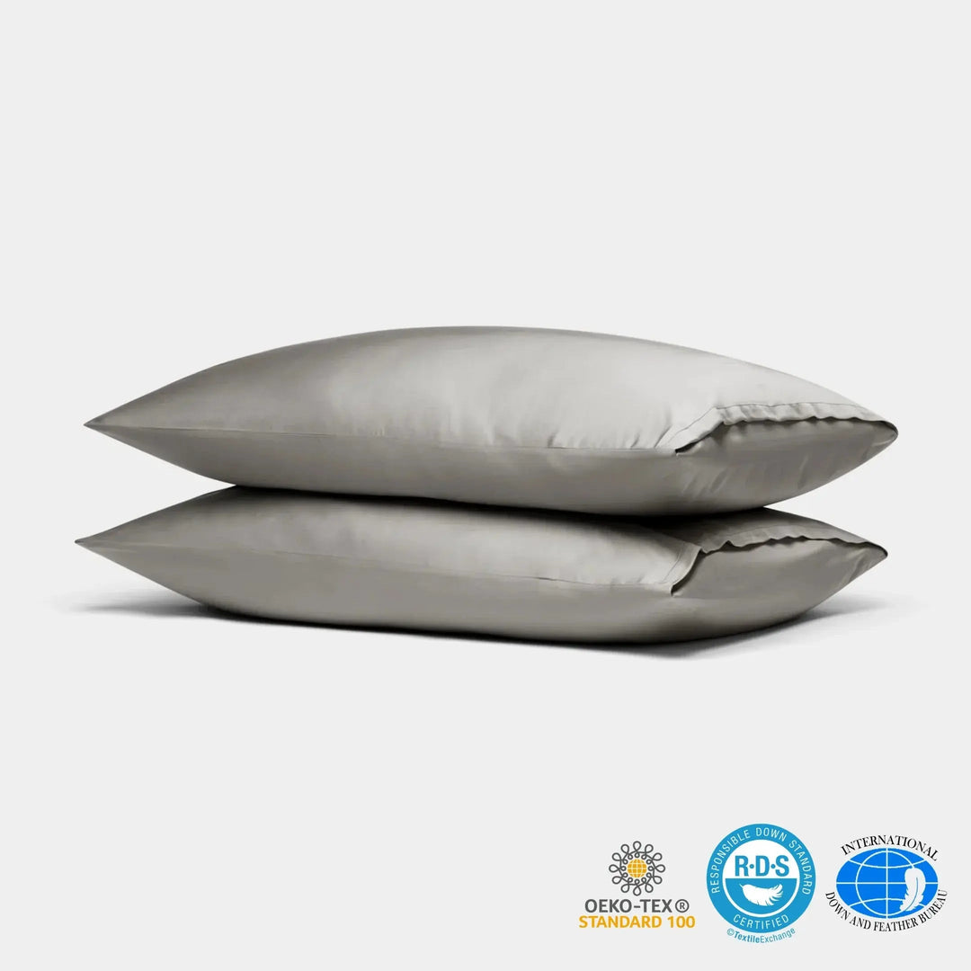 Bamboo Rayon Cooling Pillowcase with Envelope Closure, Queen Size, Twill Weave | Cool, Silky Pillow Cover | Pillowcases
