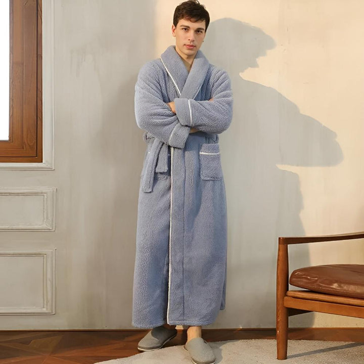 Coral Fleece Flannel Bathrobe for Women and Men with Pockets | Plush Warmth After Every Shower | Robes