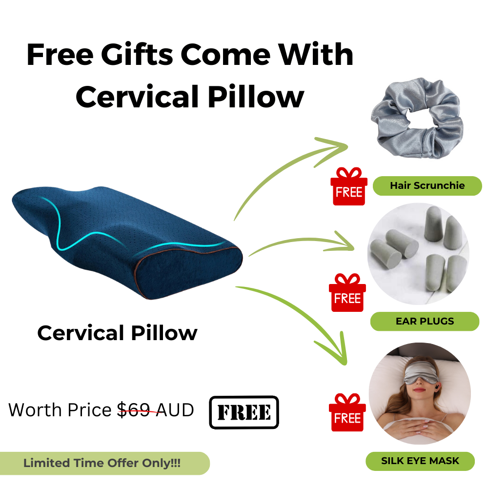 Cervical Pillow with 65-Degree Convex Side Panels for Neck Support | Neck and Shoulder Support | Bed Pillows
