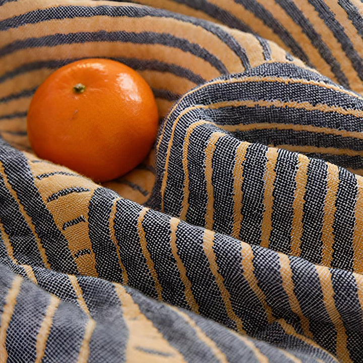 Reversible 4-Layer Cotton Muslin Blanket in Three Sizes | Four Layers of Soft Muslin | Throw Blankets