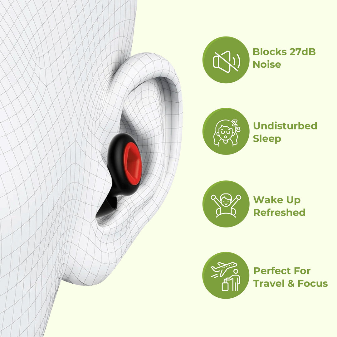 Noise Snoring Cancellation Plugs in Two-Tone Colours | Quiet Nights, Easy Wear | Sleep Earplugs
