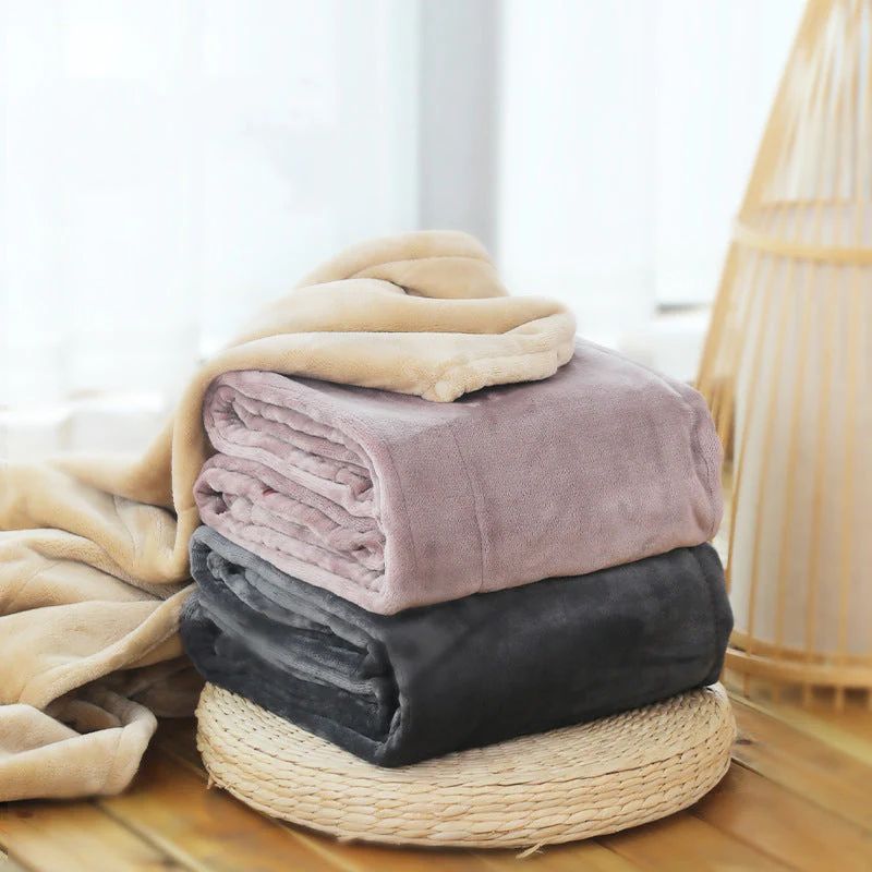 Double-Sided Flannel USB Heated Blanket for Home Car and Camping | USB Flannel Warmth Anywhere | Heated Blankets