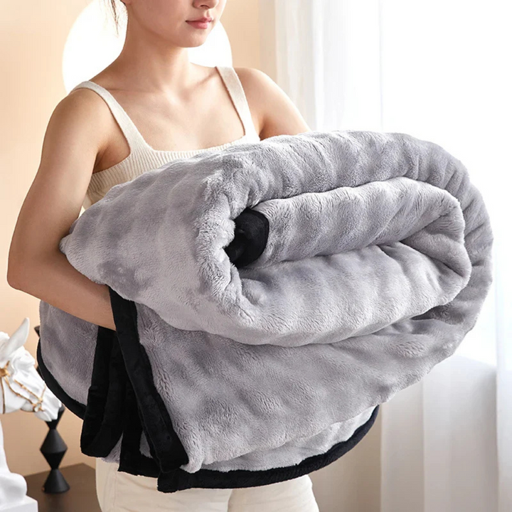 Double-Sided Reversible Fleece Blanket for Couch and Bed | Two Sides of Fleece Softness | Fleece Blankets