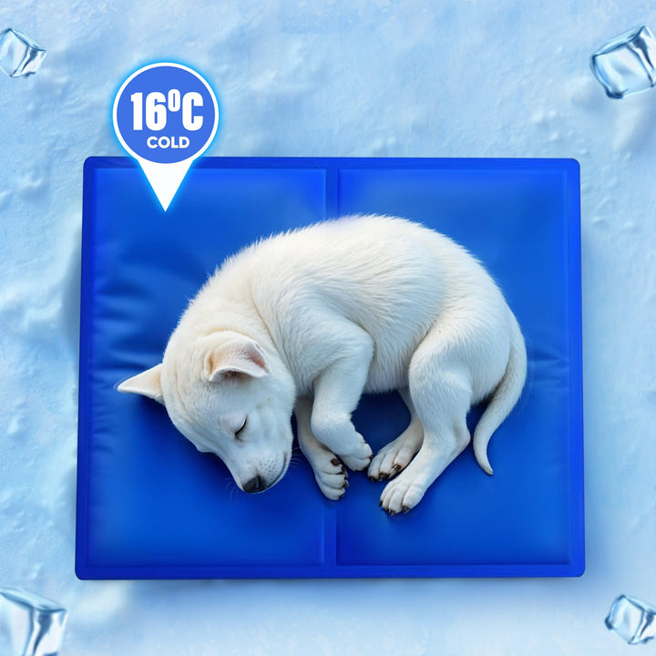 Self-Cooling Gel Pet Mat for Dogs and Cats in Four Sizes | No-Power Cooling Mat for Pets | Pet Cooling Mats