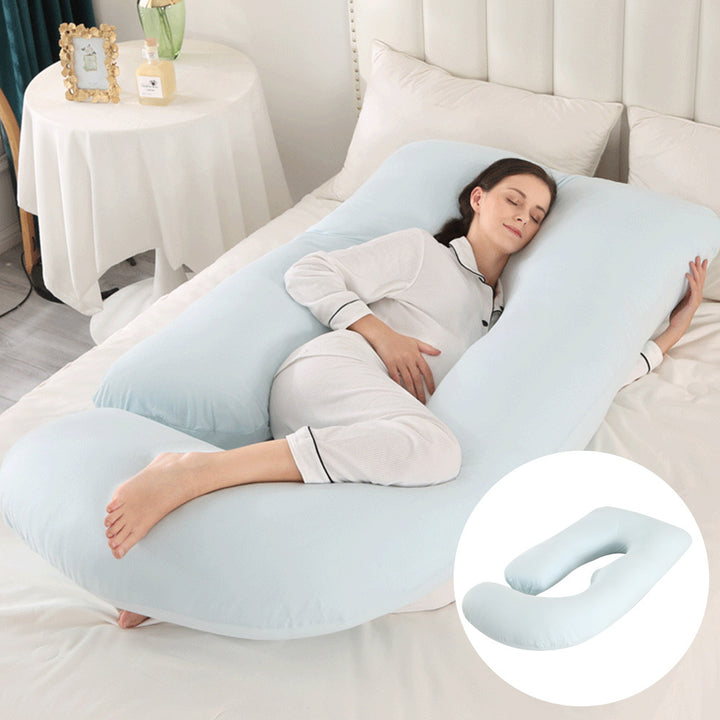 U-Shaped Full Body Pillow with Removable Cover