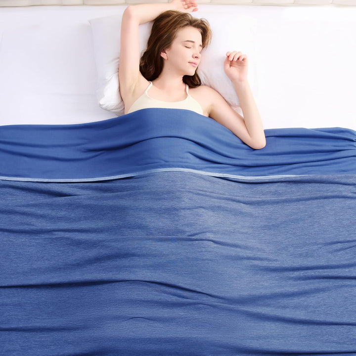 Lightweight Cooling Blanket for Warm Sleepers in Three Sizes | Breathable Cool Comfort | Cooling Blankets