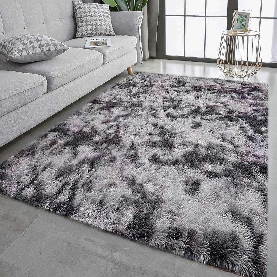 Soft Velvet Tie Dye Rug with Anti-Slip Backing | Plush Colour Underfoot | Rugs