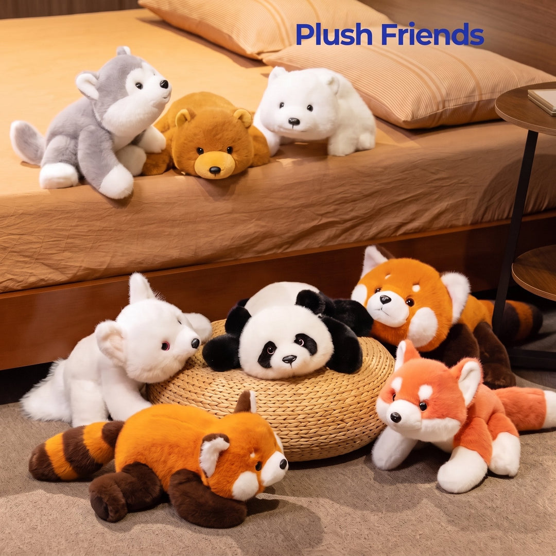 Soft Fur Weighted Stuffed Animals Collection, 15.75in Plush | Cuddly Weighted Comfort Companion | Weighted Blankets