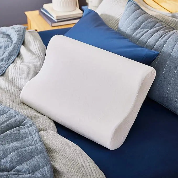 Dual-Height Contour Memory Foam Pillow for Side Sleepers | Two Heights, One Pillow | Bed Pillows