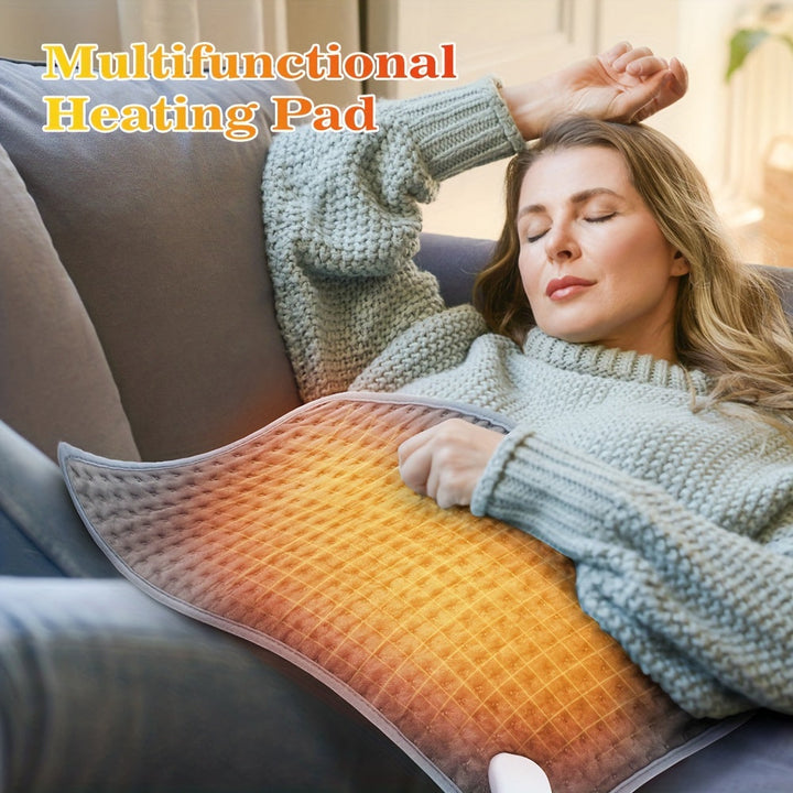 Knitted Flannel Heated Throw Blanket with Safety Timer | Flannel Heated Throw with Auto Shut-Off | Heated Blankets