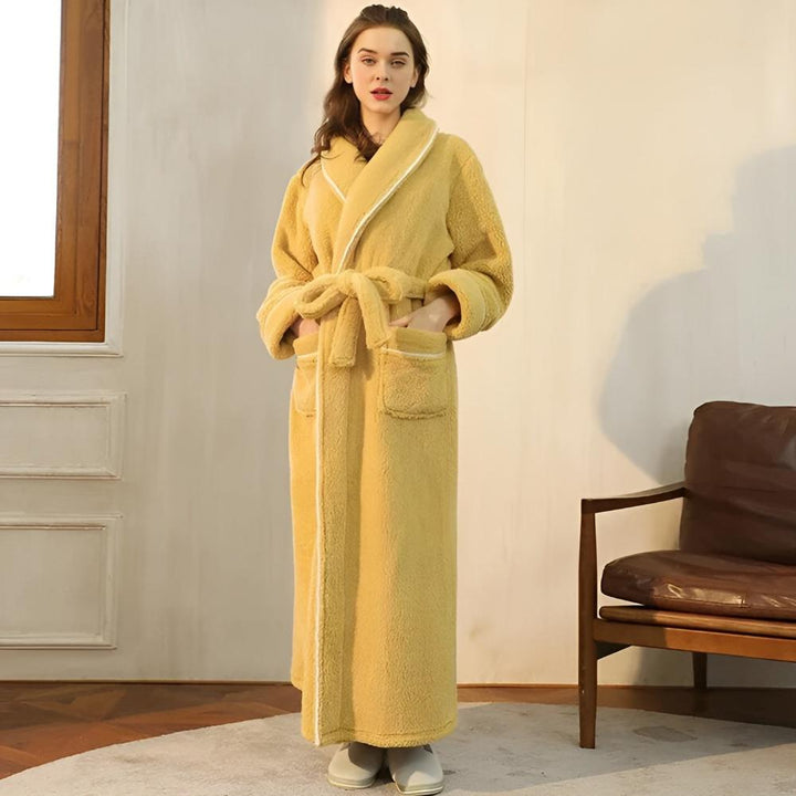 Coral Fleece Flannel Bathrobe for Women and Men with Pockets | Plush Warmth After Every Shower | Robes