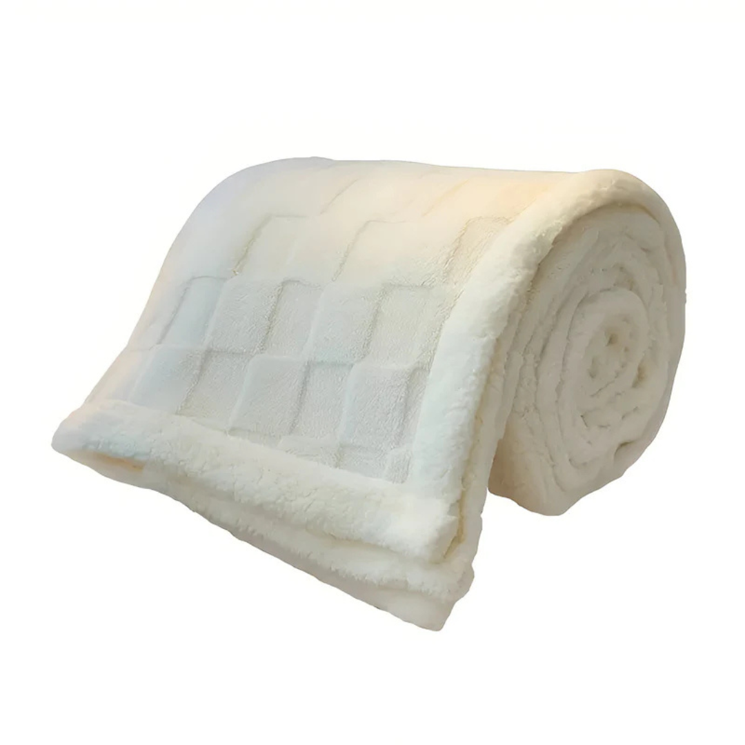 Luxury Double-Sided Fleece and Sherpa Blanket in Six Colours | Fleece and Sherpa Winter Warmth | Fleece Blankets
