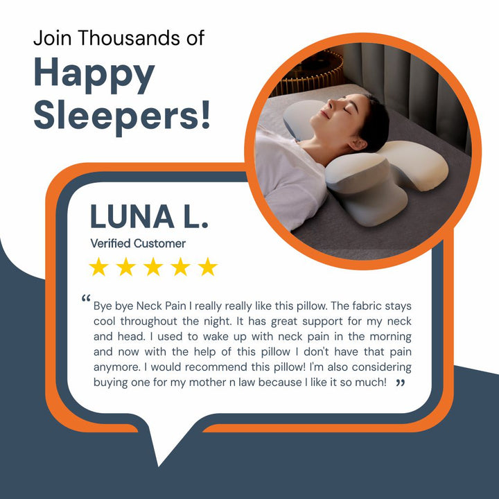 Ergonomic Memory Foam Cervical Pillow in Four Colours | Contoured Neck and Shoulder Comfort | Bed Pillows