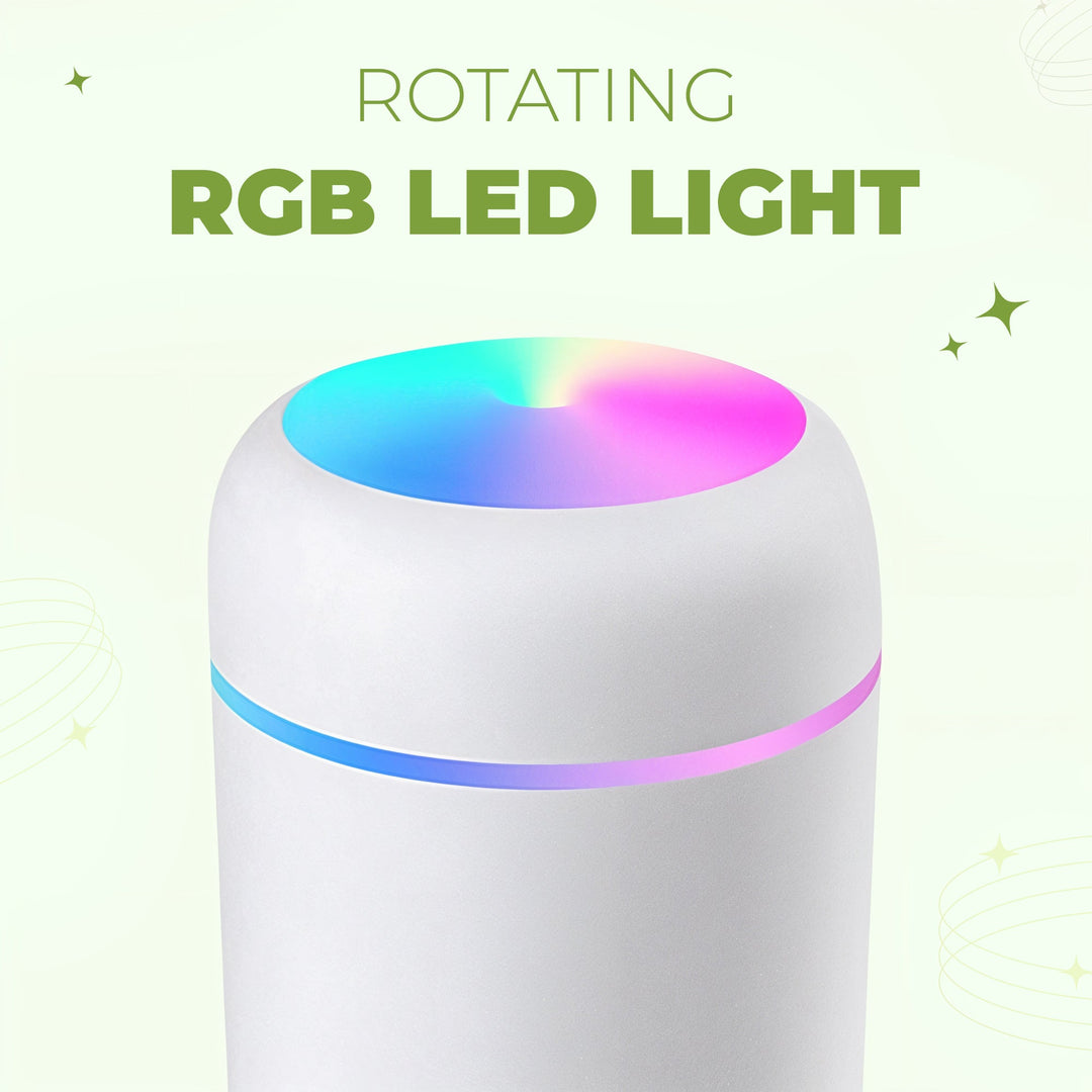 Portable Cool Mist Aroma Diffuser Humidifier with LED Night Light | Cool Mist and Soft Glow | Humidifiers