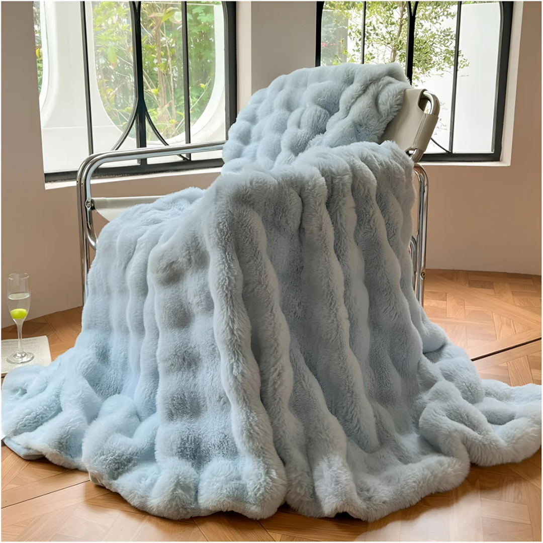Luxury Soft Fleece Blanket for Home Travel and Car | Compact Fleece Warmth on the Go | Fleece Blankets