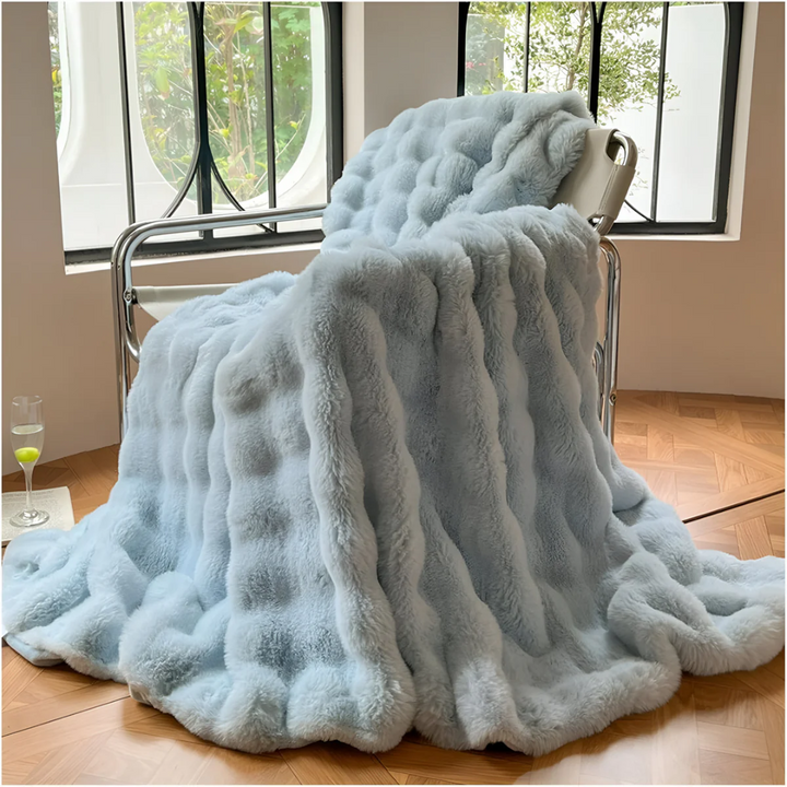 Luxury Soft Fleece Blanket for Home Travel and Car | Compact Fleece Warmth on the Go | Fleece Blankets