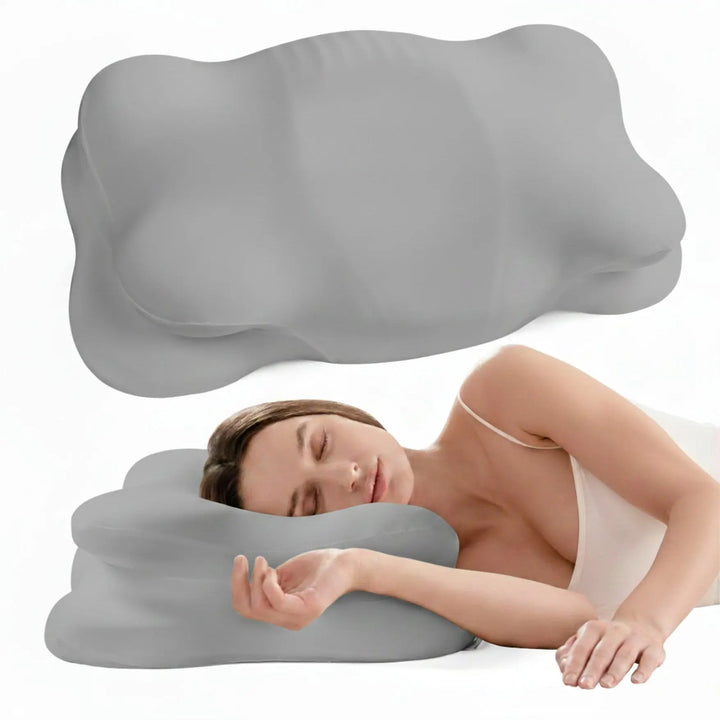Adjustable Cloud Memory Foam Pillow with Dual Height Layers | Two Heights in One Soft Cloud | Bed Pillows