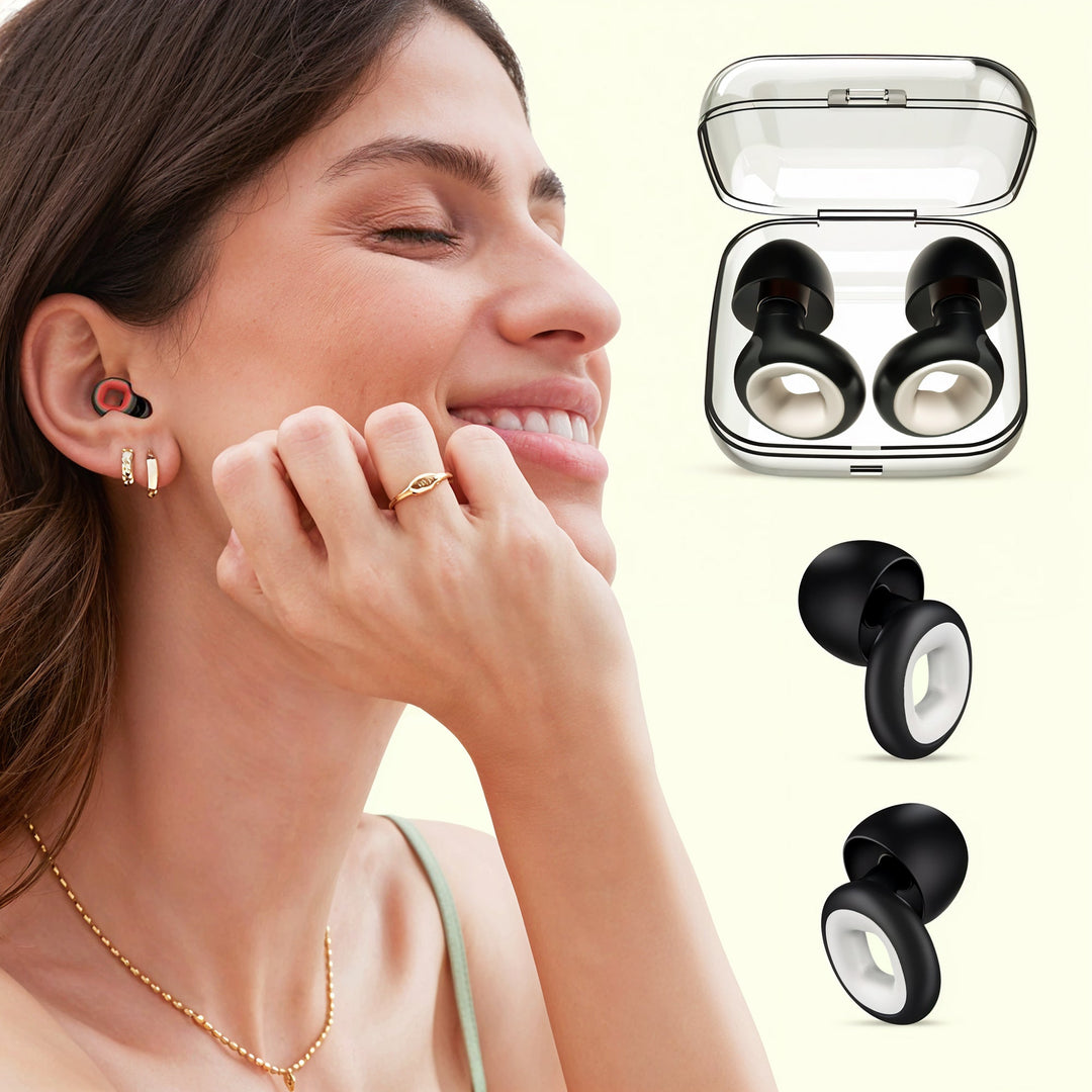 Sleep Set Combo with Padded Eye Mask and Noise-Reducing Earplugs | Dark and Quiet in a Single Set | Sleep Masks