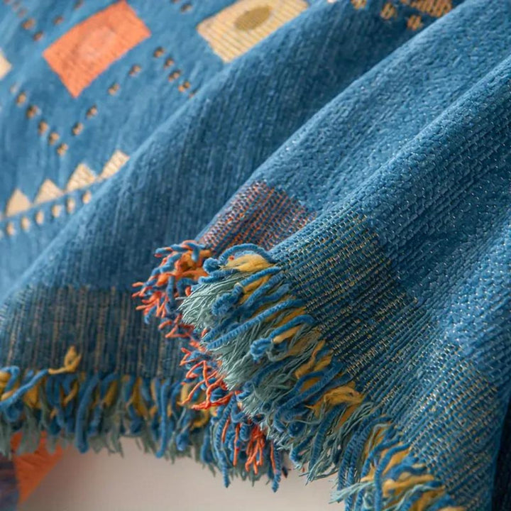 Boho Chenille Sofa Cover With Tassels in Four Sizes | Boho Chenille for Chairs to Sofas | Sofa Covers
