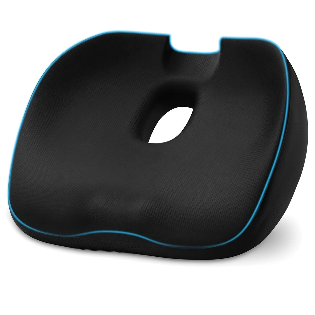 Ergonomic Donut Seat Cushion with Center Opening for Office and Car | Comfortable Sitting With a Cutout | Chair Cushions