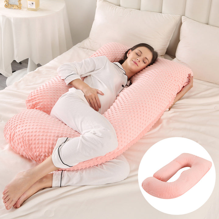 U-Shaped Full Body Pillow with Removable Cover