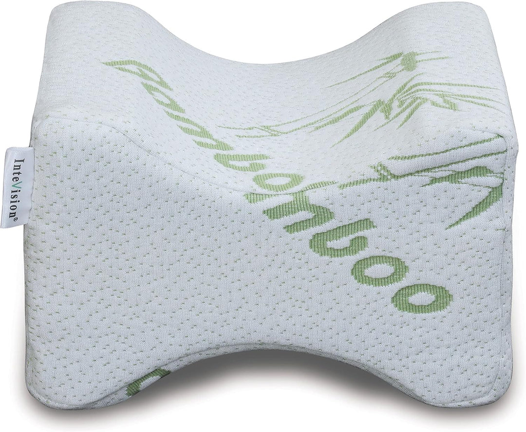 Contoured High-Density Memory Foam Knee Pillow for Side Sleeping | Align Spine, Hips and Knees | Knee Pillows