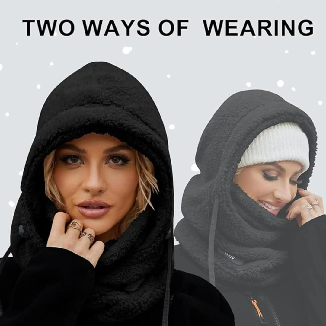 Windproof Fleece Balaclava Ski Mask with Adjustable Drawstrings | Fleece Face Mask and Neck Warmer | Balaclavas