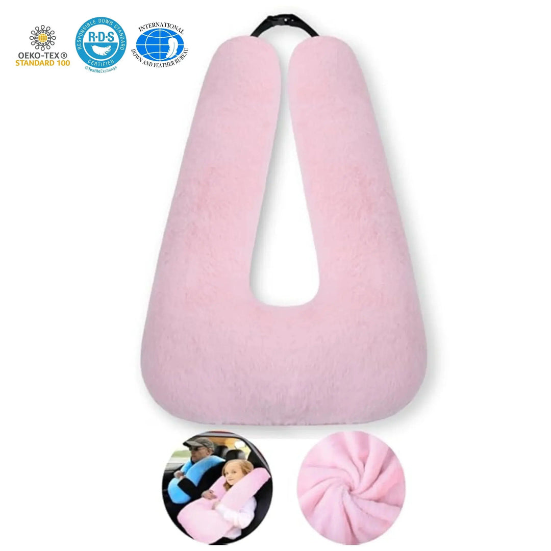 Memory Foam Compact Travel Pillow for Car and Road Trips | Road Trip Neck Comfort | Travel Pillows