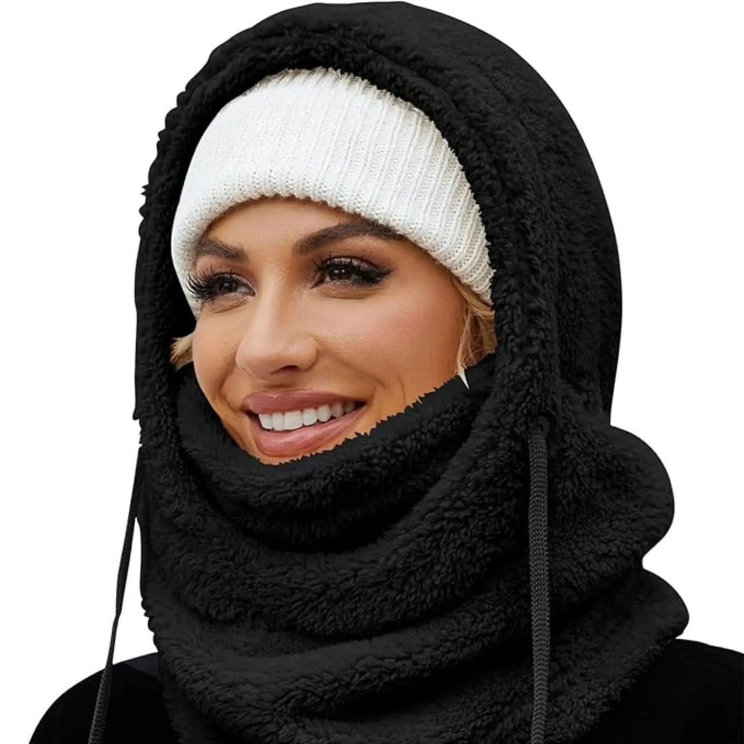 Windproof Fleece Balaclava Ski Mask with Adjustable Drawstrings | Fleece Face Mask and Neck Warmer | Balaclavas