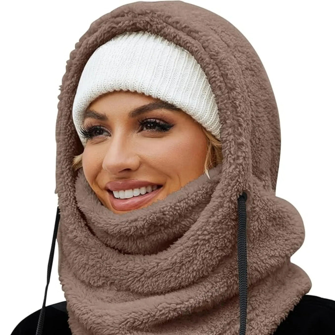 Windproof Fleece Balaclava Ski Mask with Adjustable Drawstrings | Fleece Face Mask and Neck Warmer | Balaclavas