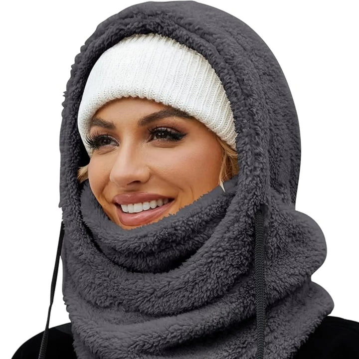 Windproof Fleece Balaclava Ski Mask with Adjustable Drawstrings | Fleece Face Mask and Neck Warmer | Balaclavas