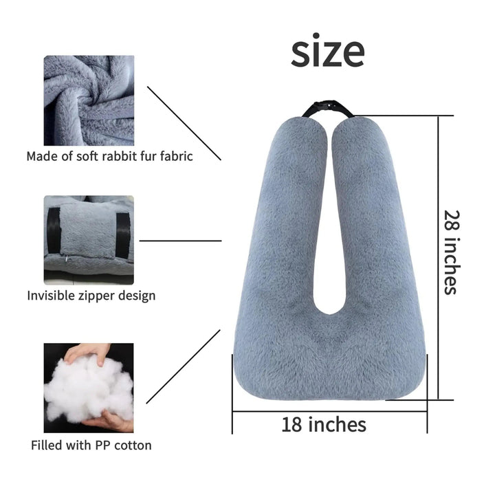 Memory Foam Compact Travel Pillow for Car and Road Trips | Road Trip Neck Comfort | Travel Pillows