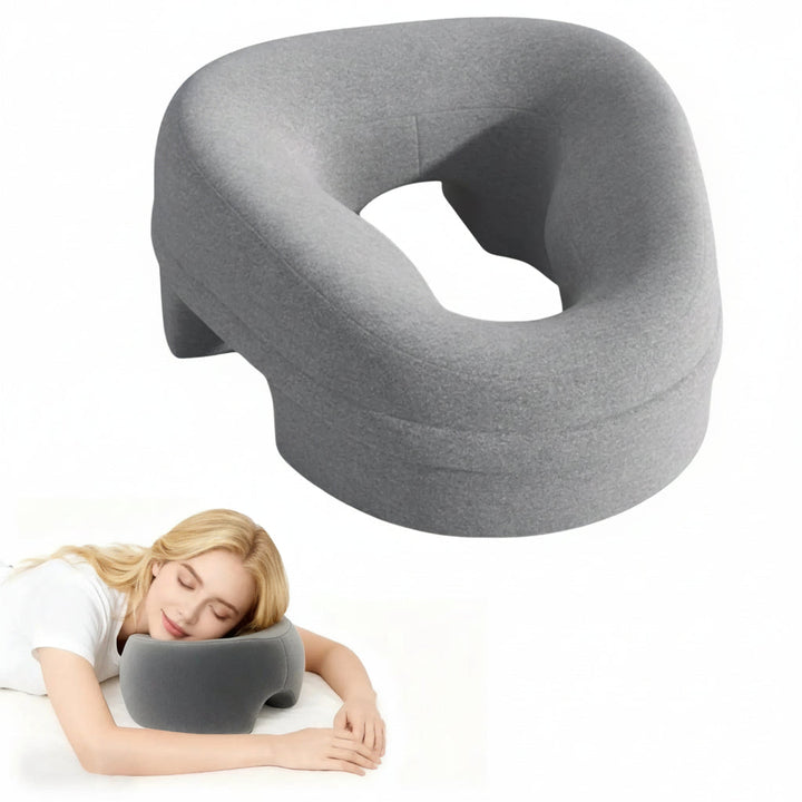Ventilated Memory Foam Face Down Pillow with Adjustable Drawstring | Breathable Face-Down Support | Specialty Pillows