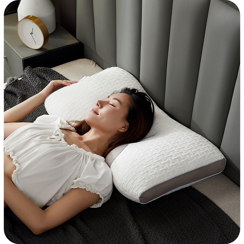 Soft Microfibre Pillow for Back and Side Sleepers, Machine Washable | Soft, Wrap-Around Neck Support | Bed Pillows