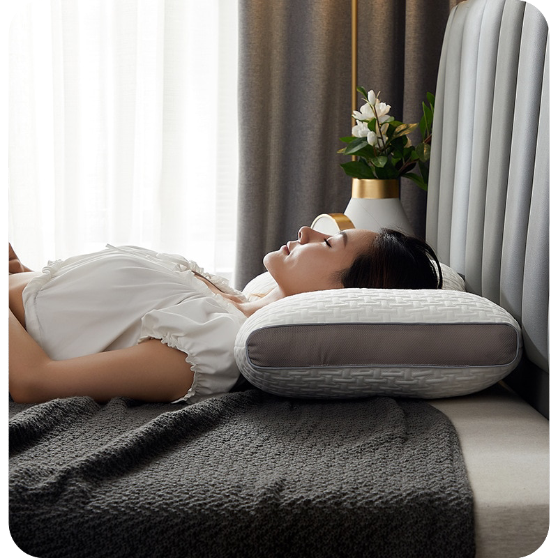 Soft Microfibre Pillow for Back and Side Sleepers, Machine Washable | Soft, Wrap-Around Neck Support | Bed Pillows