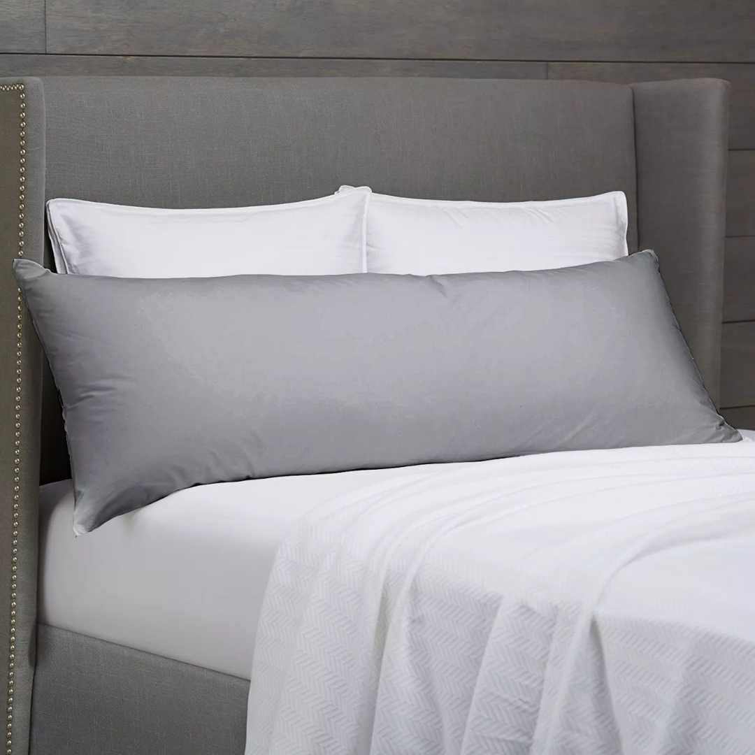 Full Body Support Pillow with Plush Breathable Cover, Pillowcase Optional | Head-to-Toe Pillow Comfort | Body Pillows