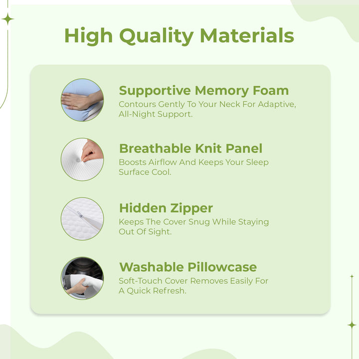 Butterfly Memory Foam Neck Pillow 2.0 with Upgraded Design | Upgraded Butterfly Neck Support | Bed Pillows