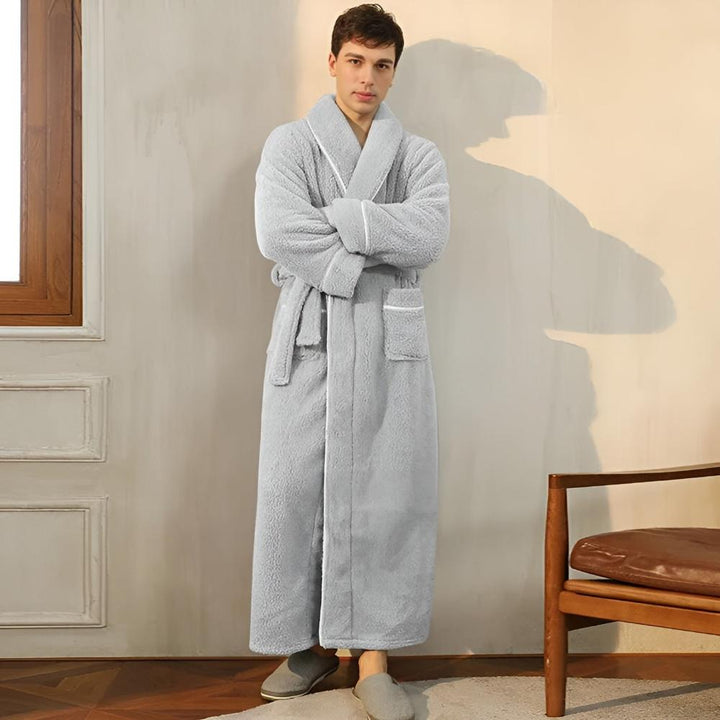 Coral Fleece Flannel Bathrobe for Women and Men with Pockets | Plush Warmth After Every Shower | Robes