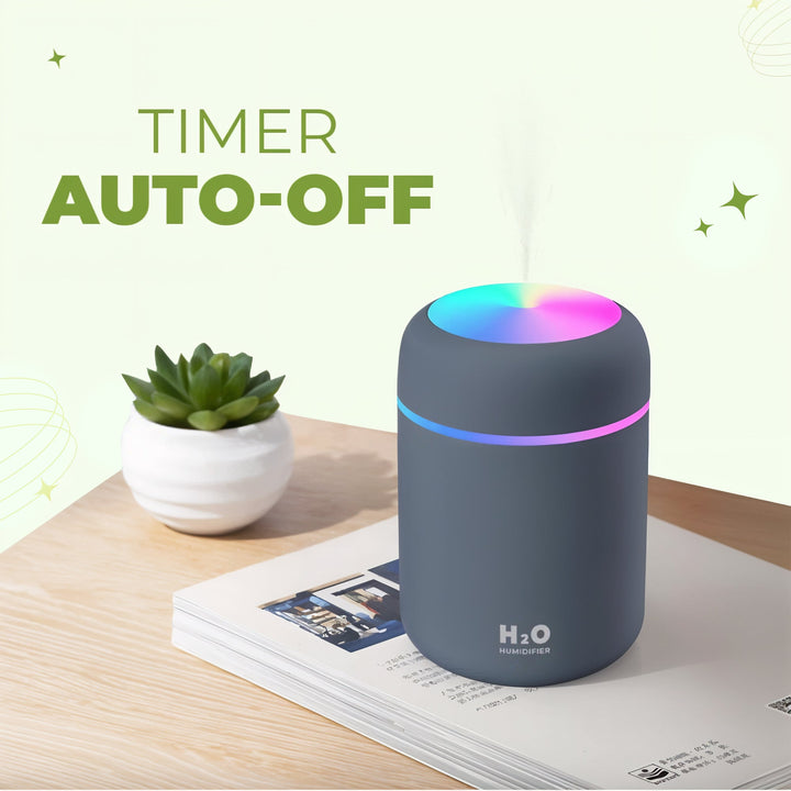 Portable Cool Mist Aroma Diffuser Humidifier with LED Night Light | Cool Mist and Soft Glow | Humidifiers