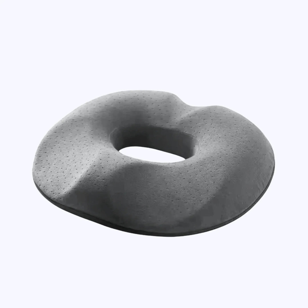 Memory Foam Donut Chair Cushion with Removable Cover | Open-Centre Seat Comfort | Seat Cushions