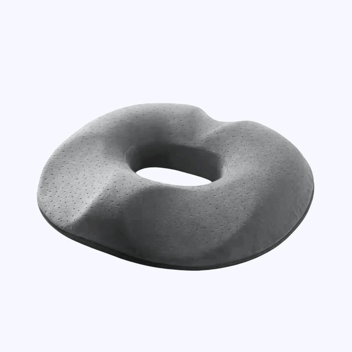 Memory Foam Donut Chair Cushion with Removable Cover | Open-Centre Seat Comfort | Seat Cushions